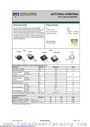 AOT270AL datasheet pdf Alpha & Omega Semiconductor
