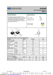 AOW482 datasheet pdf Alpha & Omega Semiconductor