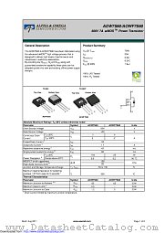 AOW7S60 datasheet pdf Alpha & Omega Semiconductor