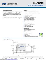AOZ1016AI datasheet pdf Alpha & Omega Semiconductor