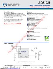 AOZ1036PI datasheet pdf Alpha & Omega Semiconductor