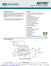 AOZ1057AIL datasheet pdf Alpha & Omega Semiconductor
