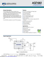 AOZ1083CI datasheet pdf Alpha & Omega Semiconductor