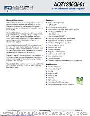 AOZ1236QI-01 datasheet pdf Alpha & Omega Semiconductor