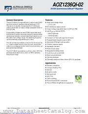 AOZ1236QI-02 datasheet pdf Alpha & Omega Semiconductor