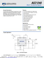 AOZ1240AI datasheet pdf Alpha & Omega Semiconductor