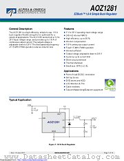 AOZ1281DI datasheet pdf Alpha & Omega Semiconductor