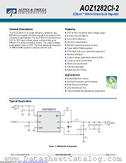 AOZ1282CI-2 datasheet pdf Alpha & Omega Semiconductor