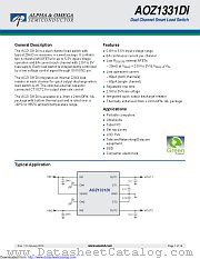 AOZ1331DI datasheet pdf Alpha & Omega Semiconductor