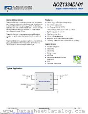 AOZ1334DI-01 datasheet pdf Alpha & Omega Semiconductor