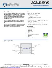 AOZ1334DI-02 datasheet pdf Alpha & Omega Semiconductor