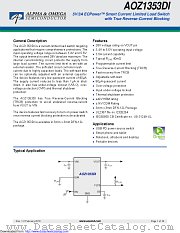 AOZ1353DI-01 datasheet pdf Alpha & Omega Semiconductor