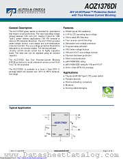 AOZ1376DI-01 datasheet pdf Alpha & Omega Semiconductor