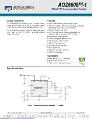 AOZ6605PI-1 datasheet pdf Alpha & Omega Semiconductor