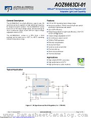AOZ6663DI-01 datasheet pdf Alpha & Omega Semiconductor