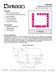 ATA7602 datasheet pdf Anadigics Inc