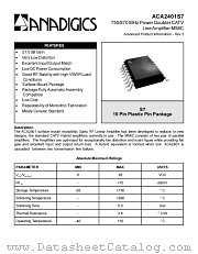 ACA2401S7 datasheet pdf Anadigics Inc