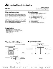 AME1085 datasheet pdf Analog Microelectronics