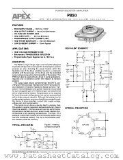 PB50 datasheet pdf Apex Microtechnology Corporation