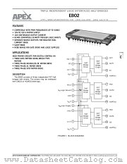 EBO2 datasheet pdf Apex Microtechnology Corporation