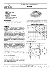 PA08V datasheet pdf Apex Microtechnology Corporation