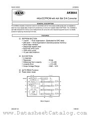AK9844 datasheet pdf Asahi Kasei Microsystems