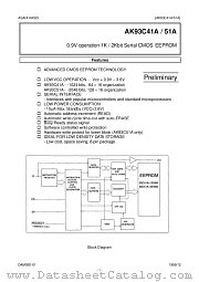 AK93C51A datasheet pdf Asahi Kasei Microsystems