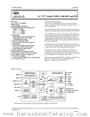 AK4545 datasheet pdf Asahi Kasei Microsystems
