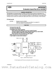 AKD4356 datasheet pdf Asahi Kasei Microsystems