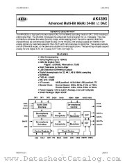 AK4393 datasheet pdf Asahi Kasei Microsystems
