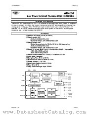 AK4551 datasheet pdf Asahi Kasei Microsystems