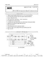 AK134 datasheet pdf Asahi Kasei Microsystems