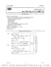 AK2302 datasheet pdf Asahi Kasei Microsystems