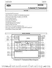 AK2546 datasheet pdf Asahi Kasei Microsystems