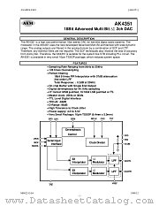 AK4351 datasheet pdf Asahi Kasei Microsystems