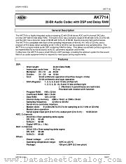 AK7714 datasheet pdf Asahi Kasei Microsystems