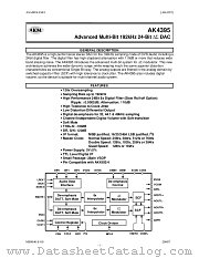 AK4395 datasheet pdf Asahi Kasei Microsystems