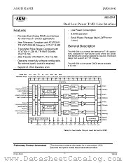 AK61584 datasheet pdf Asahi Kasei Microsystems