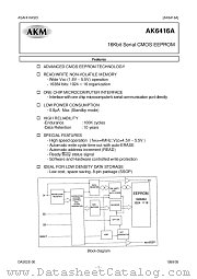 AK6416A datasheet pdf Asahi Kasei Microsystems