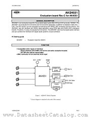 AKD4551, (AKD4551) datasheet pdf Asahi Kasei Microsystems