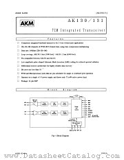 AK130/AK131 datasheet pdf Asahi Kasei Microsystems