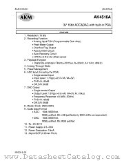 AK4516A datasheet pdf Asahi Kasei Microsystems