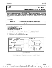 AKD4393 datasheet pdf Asahi Kasei Microsystems