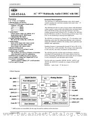 AK4544A datasheet pdf Asahi Kasei Microsystems