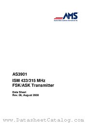 AS3901 datasheet pdf Austria Mikro Systems