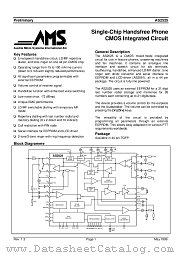 AS2525 datasheet pdf Austria Mikro Systems