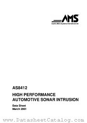 AS8412 datasheet pdf Austria Mikro Systems