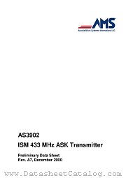 AS3902 datasheet pdf Austria Mikro Systems