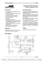 AS2507 datasheet pdf Austria Mikro Systems