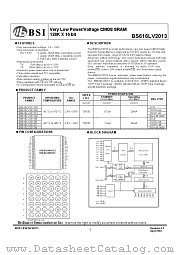 BS616LV2013 datasheet pdf Brilliance Semiconductor